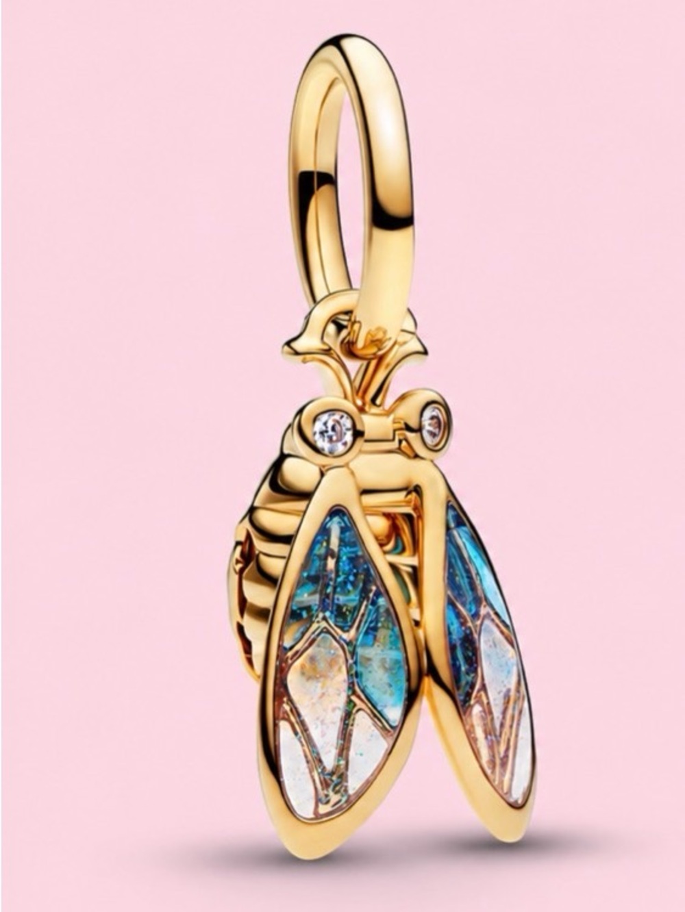 Pandora Cicada Gold Dangle Charm